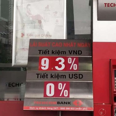 Techcombank tiếp tục tăng lãi suất từ ngày 22/11: 6 tháng nhận lãi 9%, từ 12 tháng trở lên hưởng 9,3%