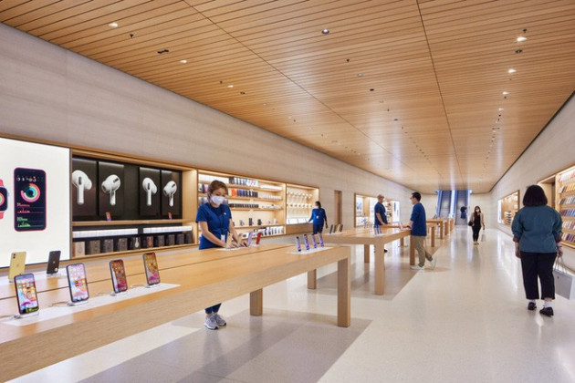 Tham quan Apple Store hình cầu nổi trên mặt nước vừa mới được khai trương tại Singapore - Ảnh 3.