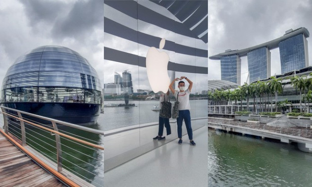 Tham quan Apple Store hình cầu nổi trên mặt nước vừa mới được khai trương tại Singapore - Ảnh 6.