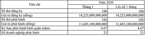 Tháng 1/2020, doanh nghiệp bất động sản bất ngờ soán ngôi để đứng đầu nhóm ngành chào bán trái phiếu với giá trị 8.703 tỷ đồng - Ảnh 1.