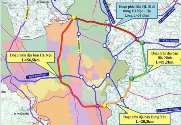 Tháng 6/2023, khởi công đường Vành đai 4 Hà Nội - Ảnh 1.