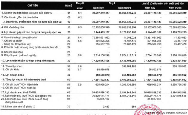 Thành Đạt (DTD): Quý 1 lãi cao gấp 15 cùng kỳ vượt 155% kế hoạch cả năm 2019 - Ảnh 1.