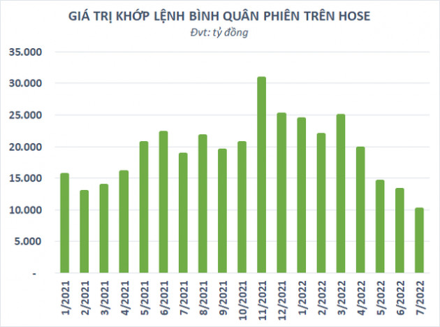 Thanh khoản thị trường xuống thấp kỷ lục, nhóm chứng khoán đánh rơi 4,6 tỷ USD vốn hóa từ đầu năm - Ảnh 2.