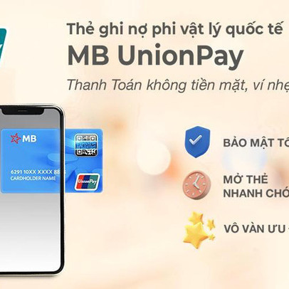 Thẻ ghi nợ phi vật lý quốc tế MB UnionPay – thanh toán không tiền mặt