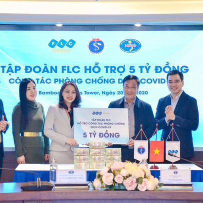 Thêm một nghĩa cử đẹp: Tập đoàn FLC trao 5 tỷ đồng hỗ trợ phòng chống dịch bệnh Covid–19