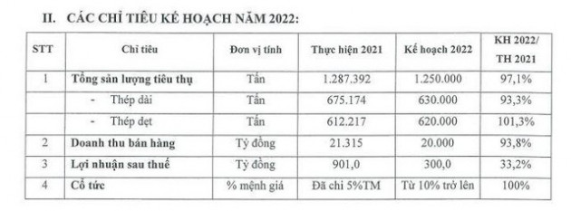 Thép SMC bất ngờ lên kế hoạch lợi nhuận đi lùi tới 67% trong năm 2022, phát hành cổ phiếu ESOP giá 0 đồng - Ảnh 1.