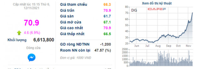 Thị giá đạt đỉnh lịch sử, vợ chủ tịch DIG đăng ký bán gần hết cổ phiếu - Ảnh 1.