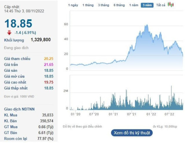 Thị giá FTS xuống đáy 18 tháng, cổ đông ngoại muốn gom thêm 1,9 triệu cổ phiếu - Ảnh 1.