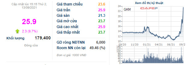 Thị giá tăng gấp đôi sau 1 tháng, Khang Minh Group (GKM) tiếp tục huy động 100 tỷ trái phiếu bảo đảm bằng cổ phiếu GKM - Ảnh 1.