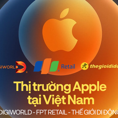 Thị trường Apple tại Việt Nam: TopZone - Thế Giới Di Động đang 'phả hơi vào gáy' của FPT Retail và Digiworld?