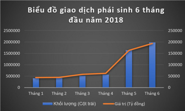 Thị trường cơ sở tháng 6 đìu hiu, nhà đầu tư nội - ngoại đẩy mạnh giao dịch trên thị trường phái sinh - Ảnh 1.