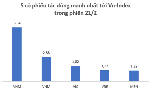 Thị trường liên tục “xanh vỏ đỏ lòng”, dòng tiền nào đã “kéo trụ” Bluechips kể từ sau Tết nguyên đán? - Ảnh 1.