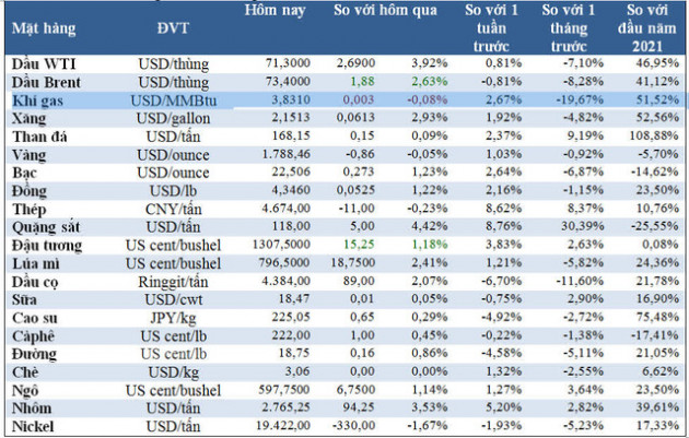Thị trường ngày 22/12: Giá dầu, đồng, quặng sắt hồi phục mạnh, vàng quay đầu giảm - Ảnh 1.