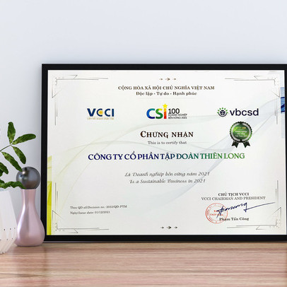 Thiên Long vào Top 100 doanh nghiệp bền vững tại Việt Nam sáu lần liên tiếp