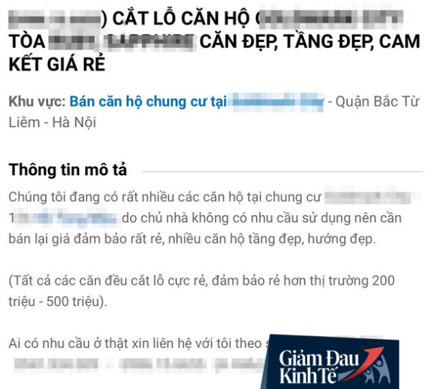 Thời chung cư rao bán “cắt lỗ” - Ảnh 1.