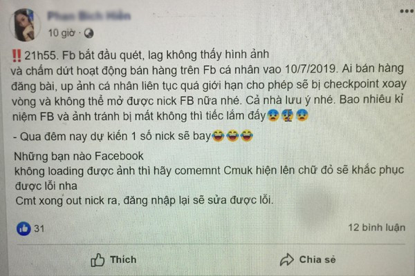 Thông tin cấm bán hàng online trên Facebook cá nhân là giả mạo - Ảnh 2.