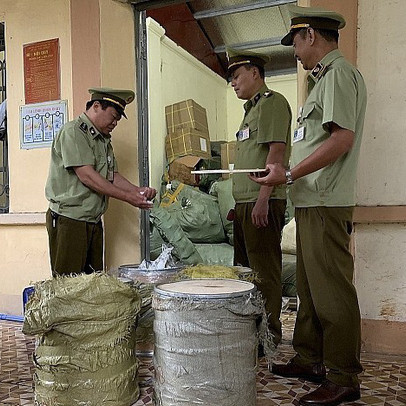 Thu giữ 116 kg nguyên liệu chè trân châu do Trung Quốc sản xuất