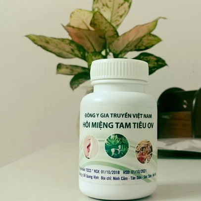 Thu giữ gần 900 lọ thuốc đông y đặc trị hôi miệng tam tiêu OV