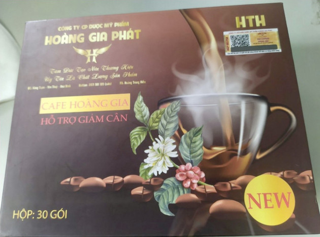 Thu hồi thực phẩm bổ sung cà phê Hoàng Gia do không đảm bảo an toàn