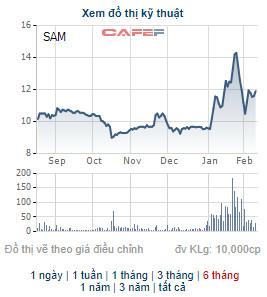 Thư ký HĐQT của SAM Holdings đăng ký bán 10 triệu cổ phiếu SAM - Ảnh 1.