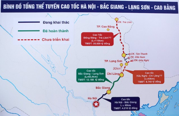 Thủ tướng phê duyệt chủ trương đầu tư dự án cao tốc Trà Lĩnh - Đồng Đăng gần 21.000 tỷ đồng