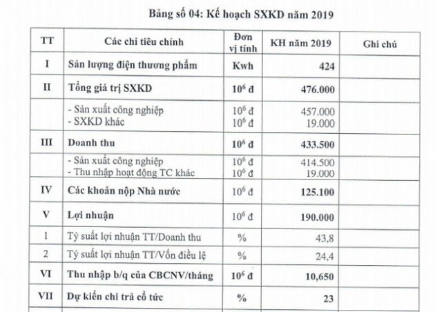 Thủy điện Cần Đơn (SJD) đặt mục tiêu đạt 190 tỷ đồng lợi nhuận năm 2019 - Ảnh 1.