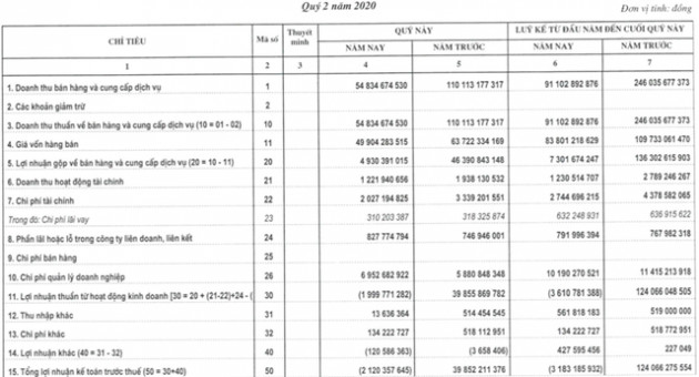 Thuỷ điện Vĩnh Sơn – Sông Hinh (VSH): Doanh thu giảm sút, nửa đầu năm 2020 lỗ 3 tỷ trong khi cùng kỳ lãi hơn 110 tỷ - Ảnh 1.