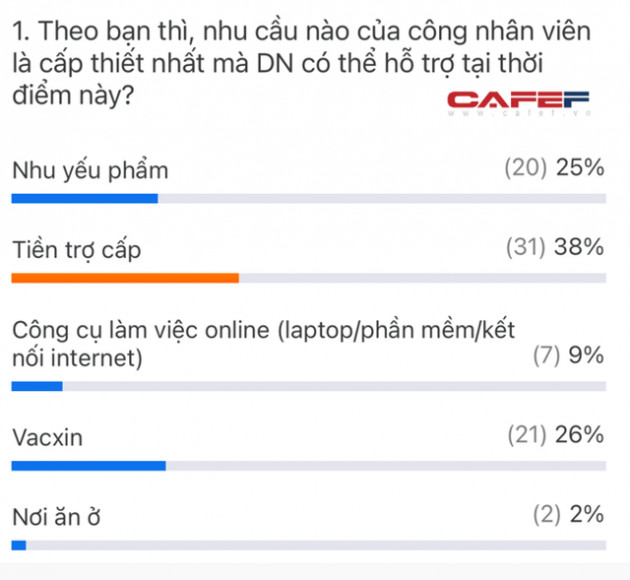 Tiền trợ cấp, vaccine, nhu yếu phẩm: Người lao động cần gì nhất trong thời đại dịch? - Ảnh 1.