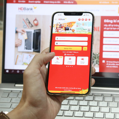 Tính năng "1 chạm" nâng cấp độ cho App HDBank