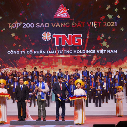 TNG Holdings Vietnam chiến thắng tại Lễ trao giải Sao Vàng Đất Việt 2021