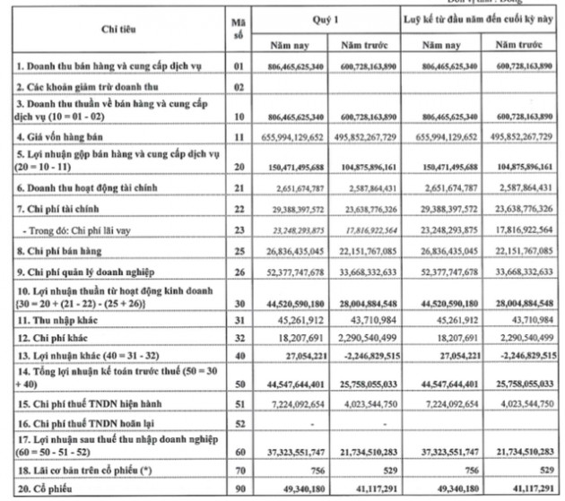 TNG: Quý 1/2019 lãi 37 tỷ đồng tăng 72% so với cùng kỳ - Ảnh 1.