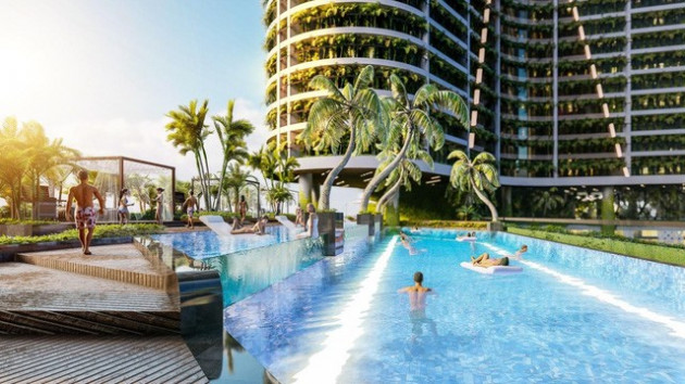 Tổ hợp hàng loạt hồ bơi rộng 4.000 m2 tại dự án “homes resort” ven công viên Mũi Đèn Đỏ Quận 7 - Ảnh 2. Tổ hợp hàng loạt hồ bơi rộng 4.000 m2 tại dự án “homes resort” ven công viên Mũi Đèn Đỏ Quận 7 - Ảnh 2.