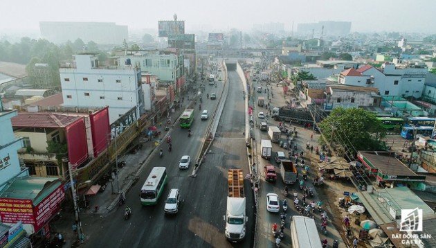 Toàn cảnh hầm chui nút giao 3 tầng lớn nhất Tp.HCM hơn 500 tỷ vừa thông xe - Ảnh 5.