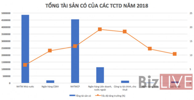 Tổng tài sản hệ thống ngân hàng biến động thế nào trong năm 2018? - Ảnh 1.