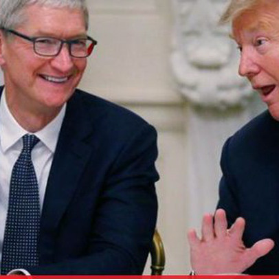 Tổng thống Mỹ Donald Trump vừa ăn tối cùng CEO Apple Tim Cook