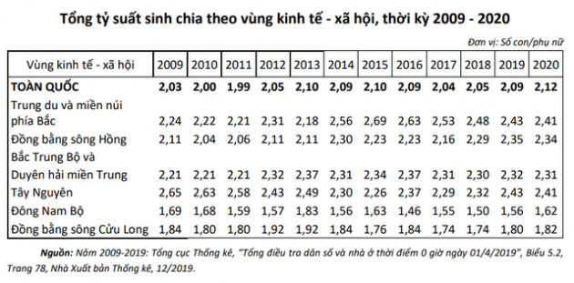 TP. HCM và Bình Dương có tỷ suất sinh thấp nhất cả nước, Đông Nam Bộ có tỷ suất sinh thấp nhất nhưng tăng dân số nhanh nhất - Ảnh 2.