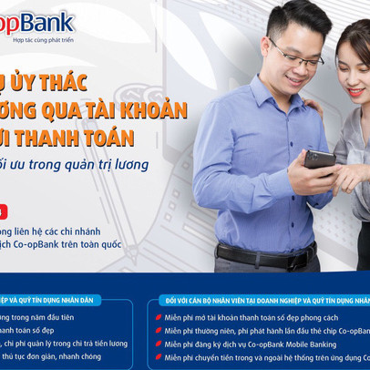 Trả lương qua tài khoản cùng Co-opBank - Nhiều lợi ích vượt trội