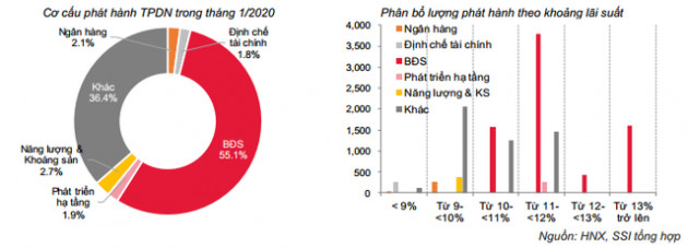 Trái phiếu doanh nghiệp bất động sản tiếp tục nở rộ ngay tháng đầu năm 2020 - Ảnh 2.