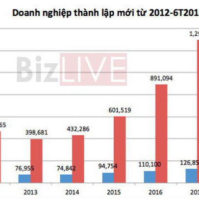 Trung bình mỗi ngày có hơn 350 doanh nghiệp mới ra đời