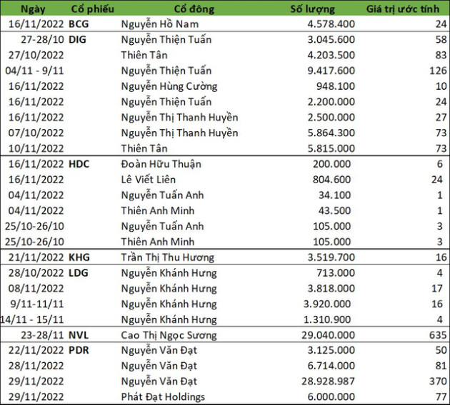 Trước thềm bật tăng của VN-Index, lãnh đạo 7 doanh nghiệp DIG, Bamboo Capital, Phát Đạt, LDG... bị giải chấp 127 triệu cổ phiếu với giá trị gần 2.000 tỷ đồng - Ảnh 1.