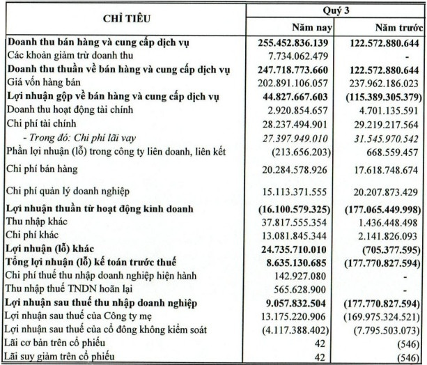 TTF lãi ròng hơn 13 tỷ trong quý 3/2020, chủ yếu nhờ khoản bồi thường từ cựu Chủ tịch Võ Trường Thành dù kinh doanh chính vẫn còn lỗ - Ảnh 1.