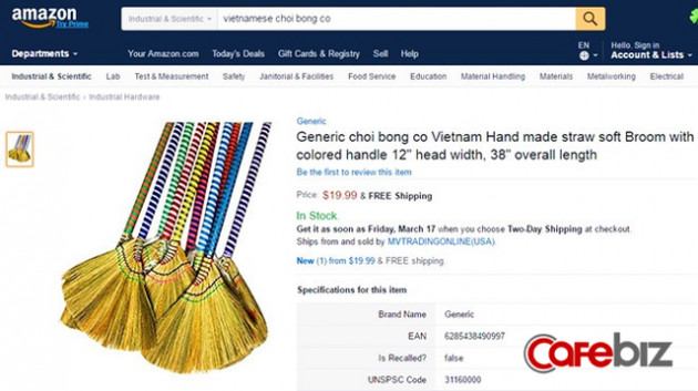 Từ chuyện Hộp Cao sao vàng 2.000 đồng bán trên Amazon 7 USD, chiếc nón lá rao bán giá gấp 10 lần, DN Việt sẽ hưởng lợi lớn khi Amazon chính thức vào Việt Nam? - Ảnh 1.