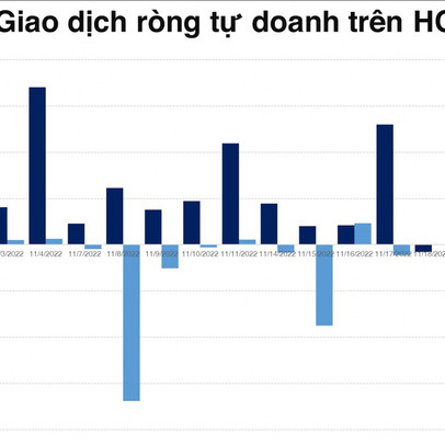 Tự doanh mua ròng tiếp hơn 260 tỷ đồng trên HOSE, net short trên phái sinh