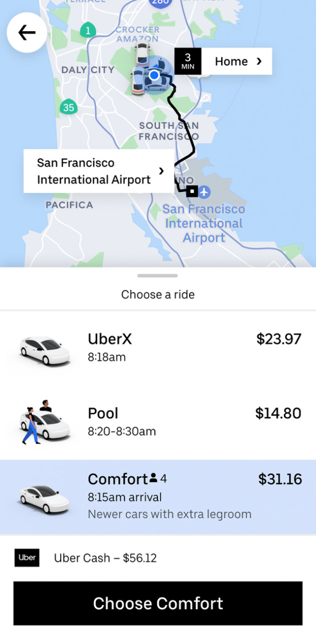 Uber ra mắt thêm dịch vụ cận cao cấp, hành khách có thể chọn chế độ “im lặng” nếu trả thêm tiền