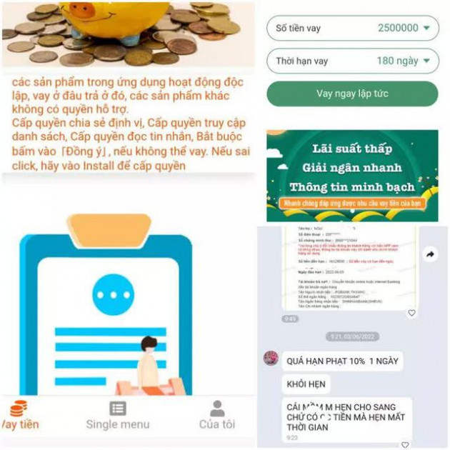 Vay 10 triệu qua app phải trả 15 triệu đồng sau 5 ngày - Ảnh 2.