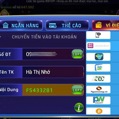 Ví điện tử tiếp tay cờ bạc online nở rộ?