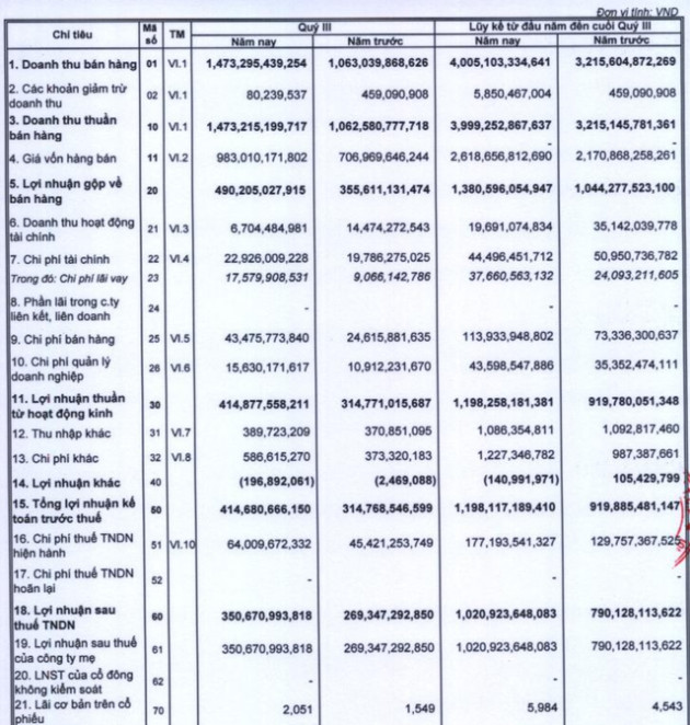 Vicostone lãi quý 3 đạt 350 tỷ đồng, biên lãi gộp duy trì trên 33% - Ảnh 1.