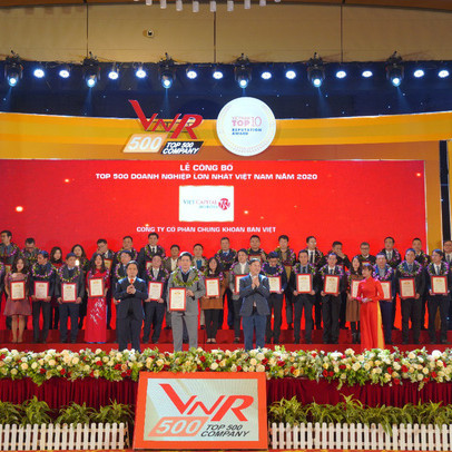 Viet Capital Securities lọt top 500 doanh nghiệp lớn nhất 2020