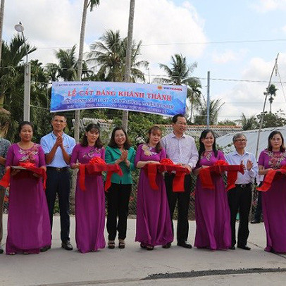 Vietbank khánh thành cầu giao thông nông thôn tại xã Kế Thành, tỉnh Sóc Trăng