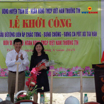 Vietbank tài trợ 1 tỷ đồng xây dựng cầu tại Sóc Trăng